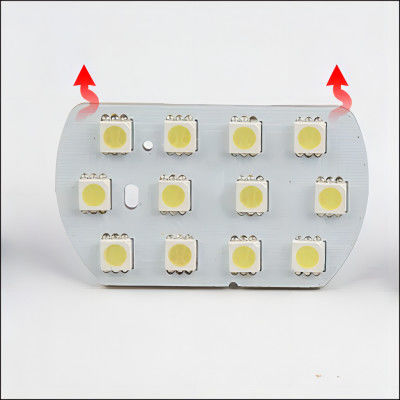 PCB-Board-Fabrikation mit 12 High Light-LEDs für Autoverlesung Ligt unterstützt Steckverbindung und Aufladen