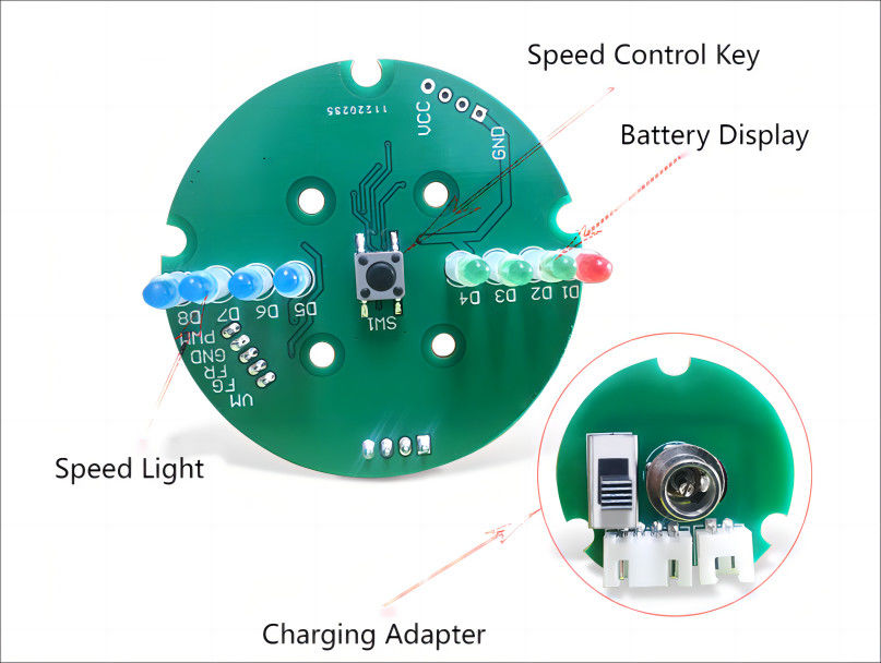 PCB-Design und -Fabrikation für Bürstenlose Motor-Faszienpistole unterstützt die vierstufige Geschwindigkeitsregelung